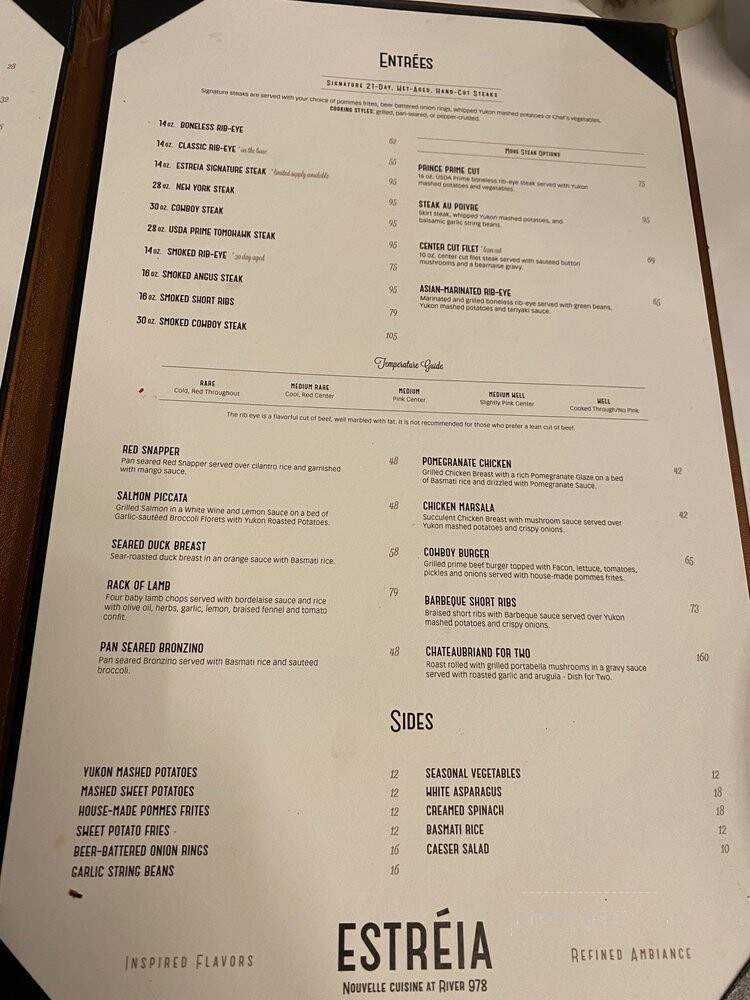 Estreia - Lakewood Township, NJ menu_pic
