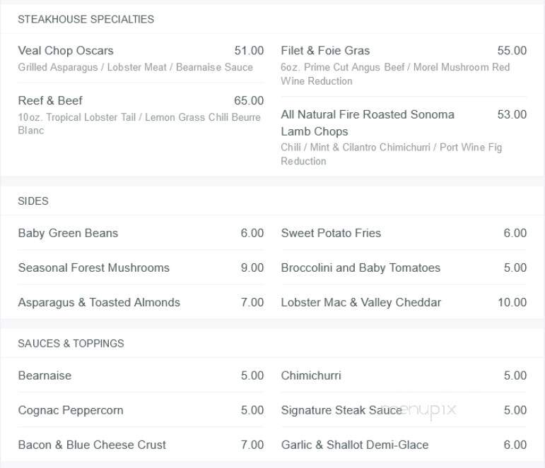 Mr G's - DFW Airport, TX menu_pic
