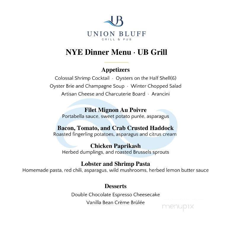Union Grill - York, ME menu_pic