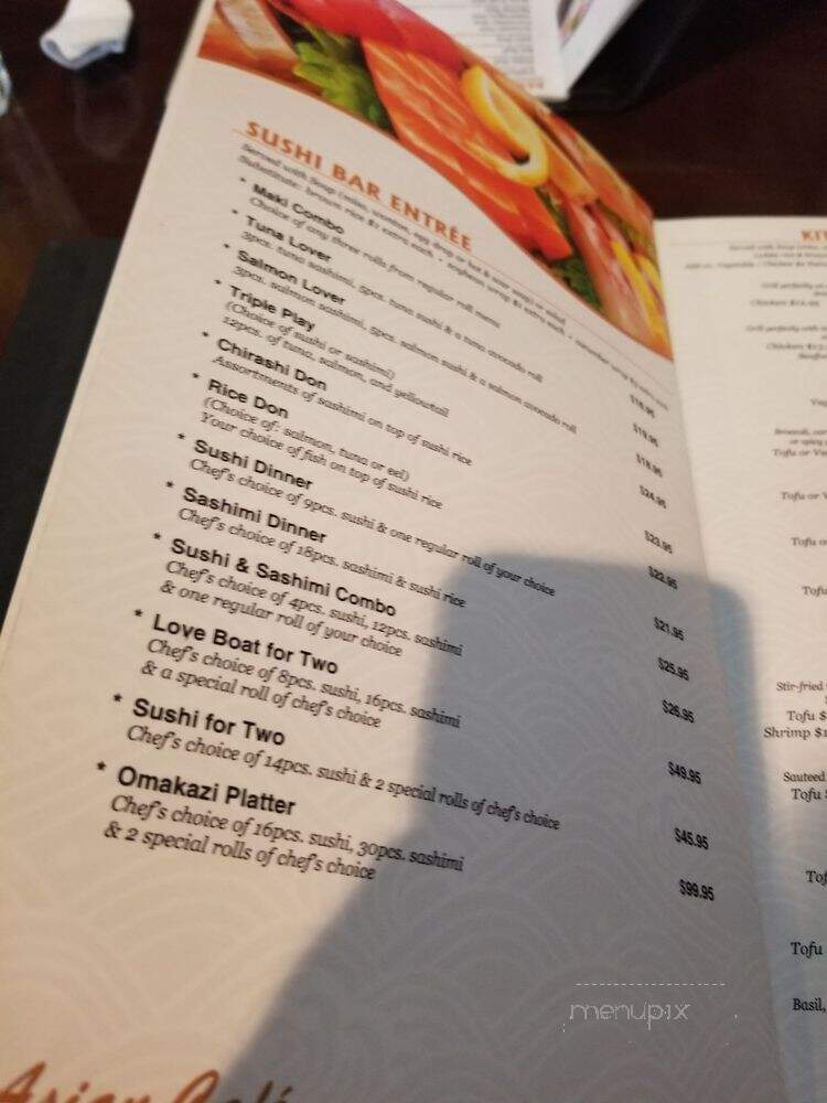 Asian Cafe - Dunwoody, GA menu_pic