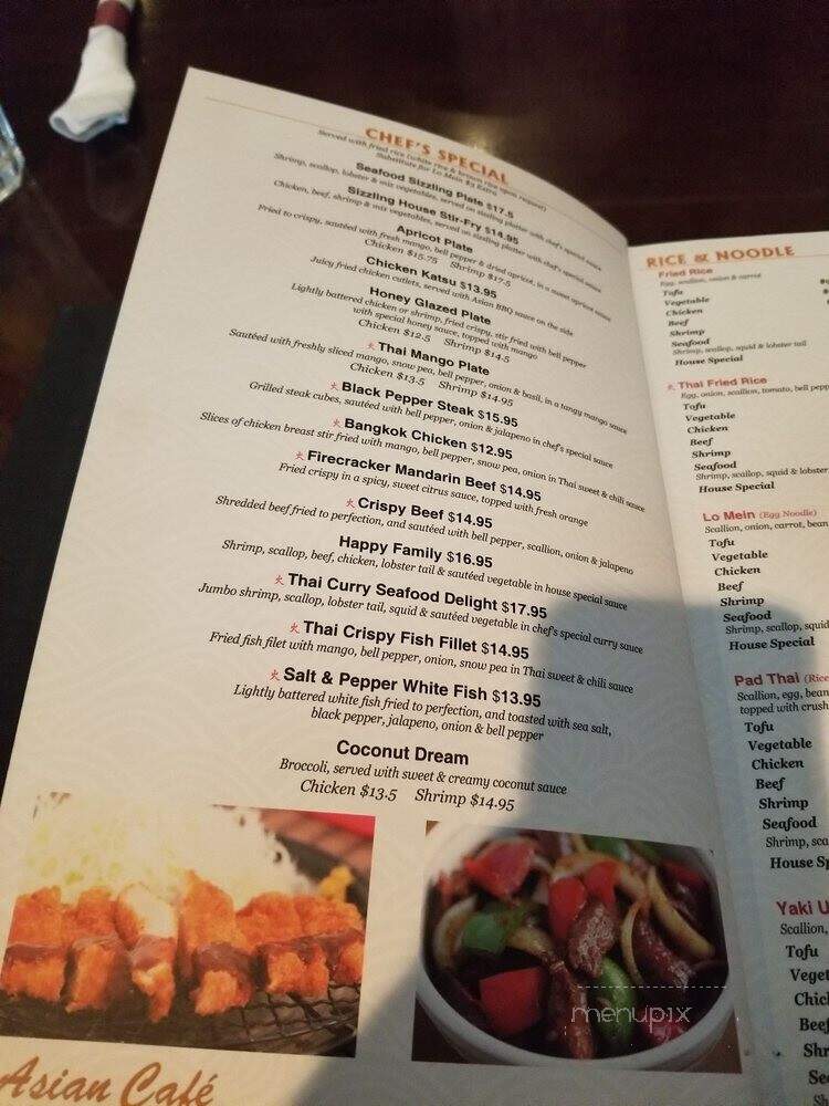 Asian Cafe - Dunwoody, GA menu_pic