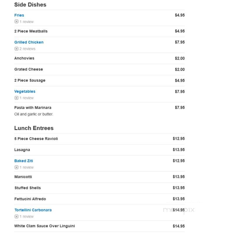 Vinny's Restaurant & Pizzeria - Torrington, CT menu_pic