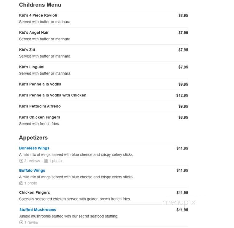 Vinny's Restaurant & Pizzeria - Torrington, CT menu_pic