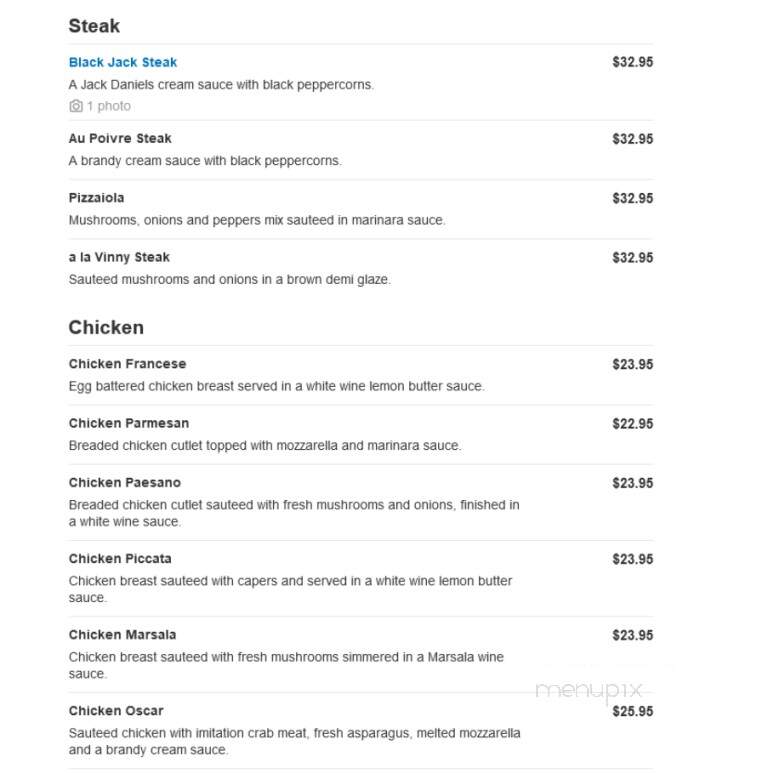 Vinny's Restaurant & Pizzeria - Torrington, CT menu_pic