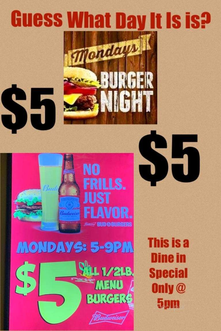 Dugout Bar & Grill - Bethel, MN menu_pic
