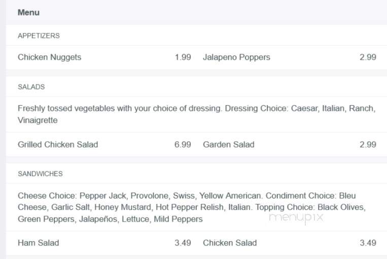 Nittany Minit Mart - Williamsport, PA menu_pic