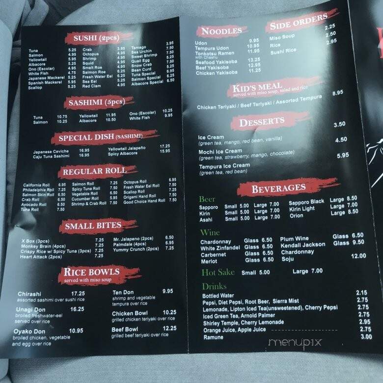 Harbour Japanese Restaurant - Palmdale, CA menu_pic