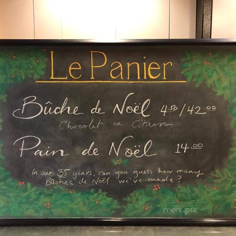 Le Panier - Seattle, WA menu_pic