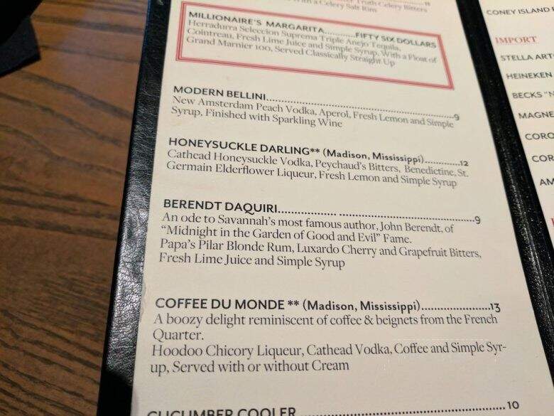 Rocks on the River - Savannah, GA menu_pic