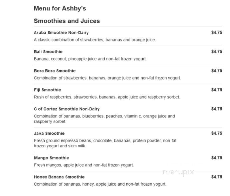 Ashby's - New York, NY menu_pic