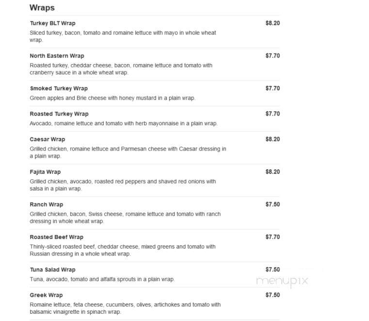 Ashby's - New York, NY menu_pic