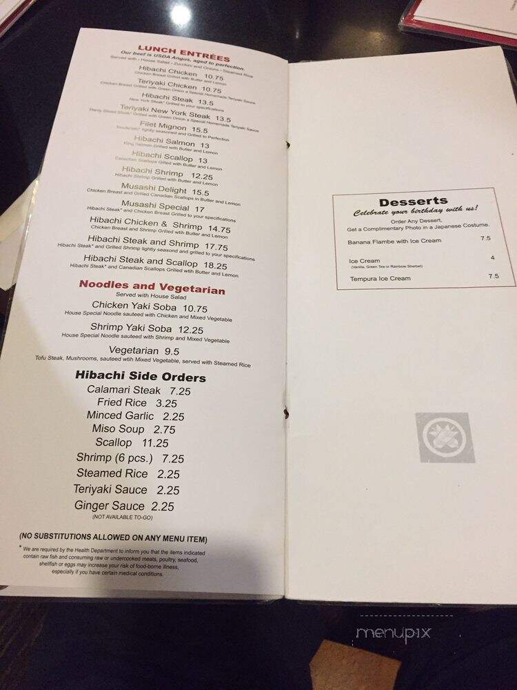 Musashi - Porter Ranch, CA menu_pic