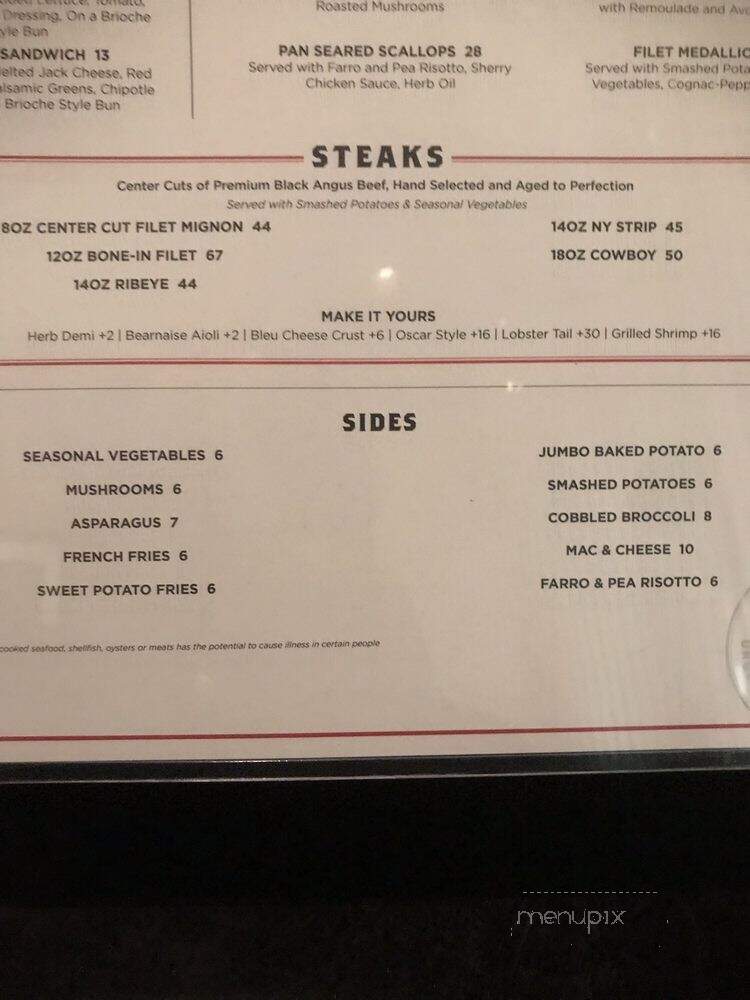 Shula's 347 Steakhouse - Tallahassee, FL menu_pic