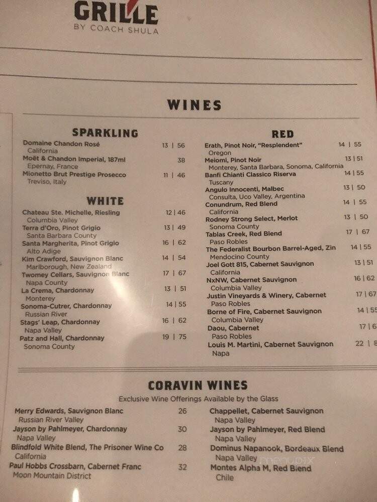 Shula's 347 Steakhouse - Tallahassee, FL menu_pic