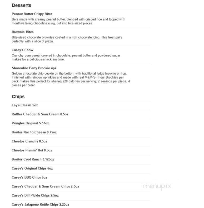 Caseys Carry Out Pizza - Boone, IA menu_pic