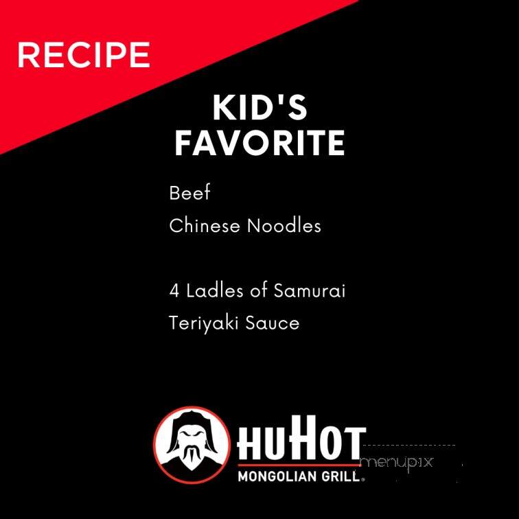 HuHot Mongolian Grill - Springfield, MO menu_pic