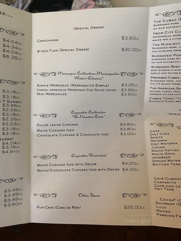 International Bakery- Cuban Dulceria - Carrollton, TX menu_pic