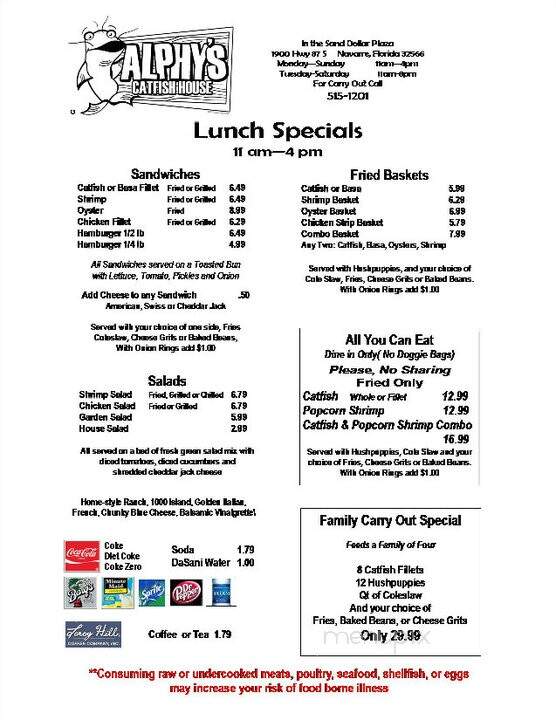 Alphy's - Navarre, FL menu_pic
