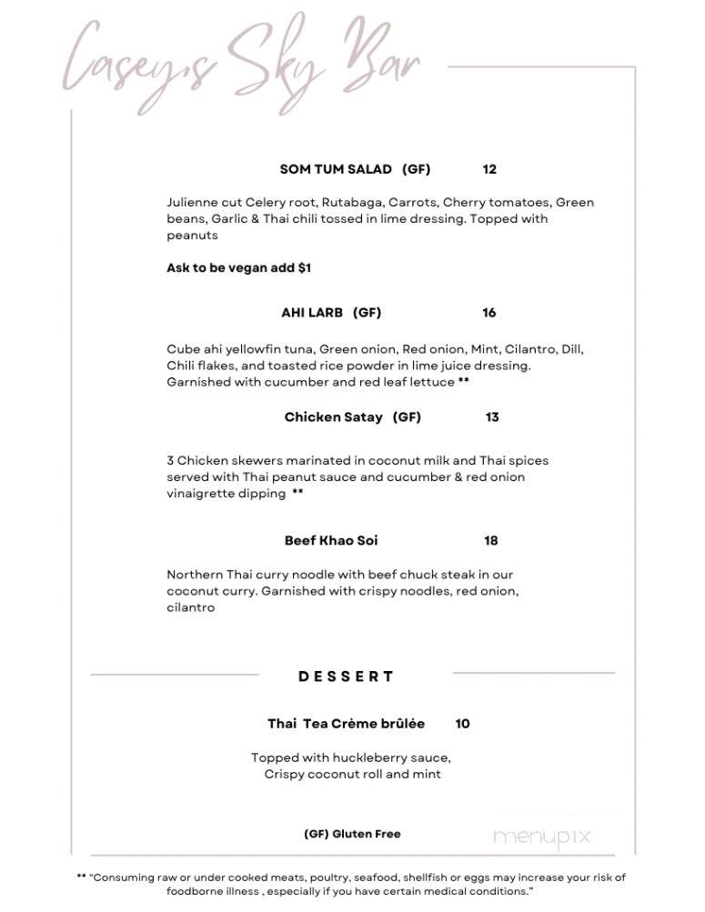Casey's - Whitefish, MT menu_pic