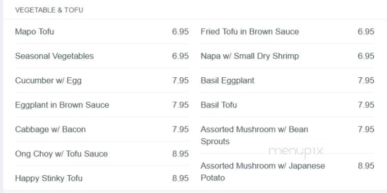 Happy Kitchen - Chino Hills, CA menu_pic
