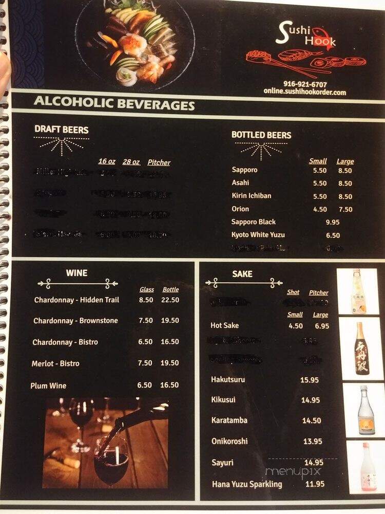 Sushi Hook - Sacramento, CA menu_pic