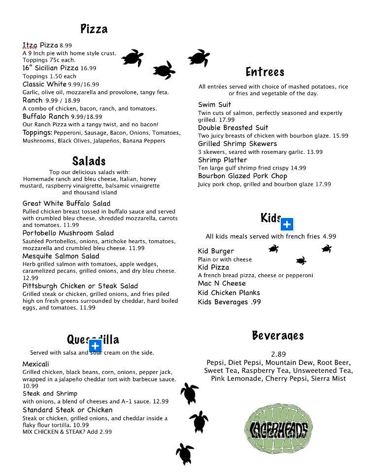Lagerheads - Coal Center, PA menu_pic