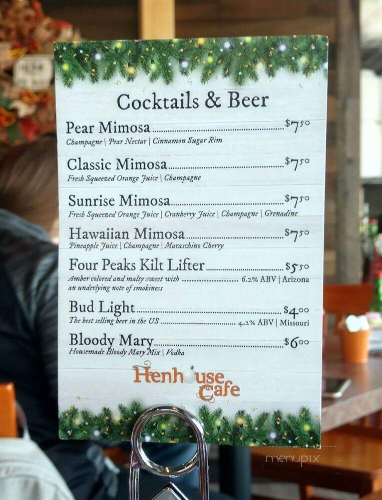 Hen House Cafe - Mesa, AZ menu_pic