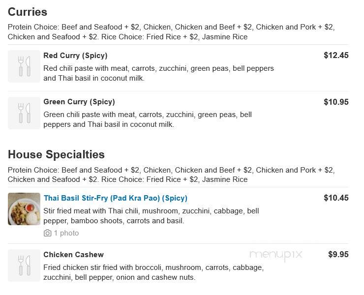 Thai Garden Cafe - Cleburne, TX menu_pic