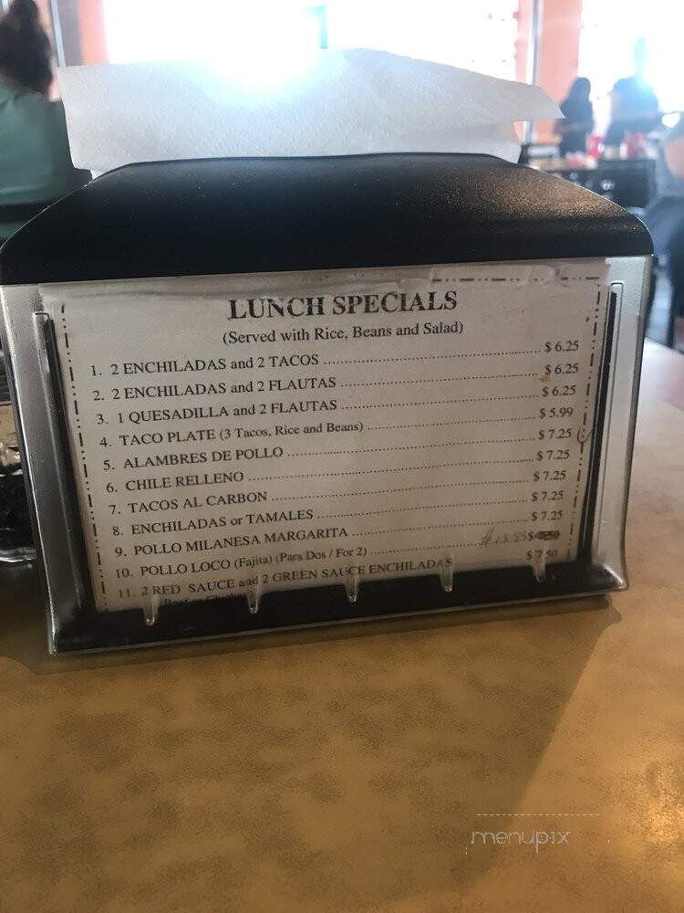 Mexican Cafe Comala - Houston, TX menu_pic