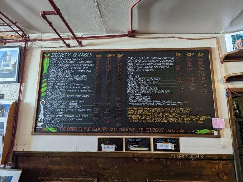 Macy's European Coffee House - Flagstaff, AZ menu_pic