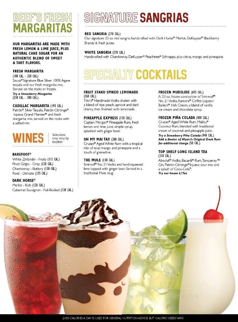 Beef O Brady's Of Defuniak Spg - Defuniak Springs, FL menu_pic