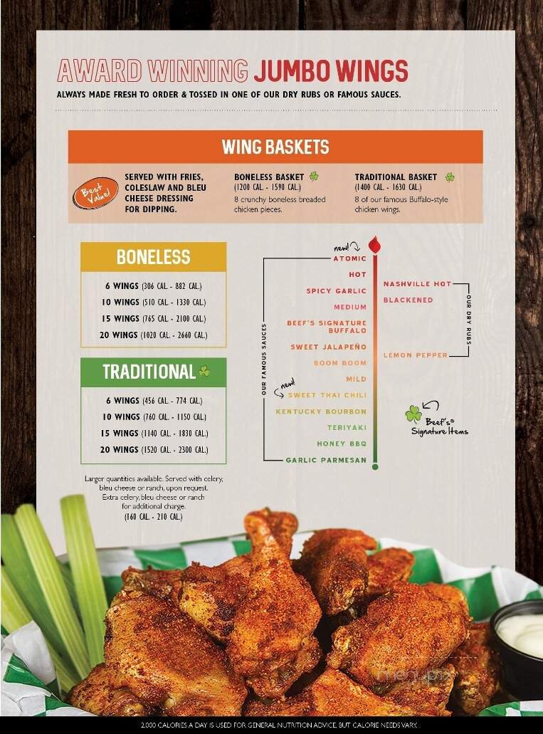 Beef O Brady's Of Defuniak Spg - Defuniak Springs, FL menu_pic