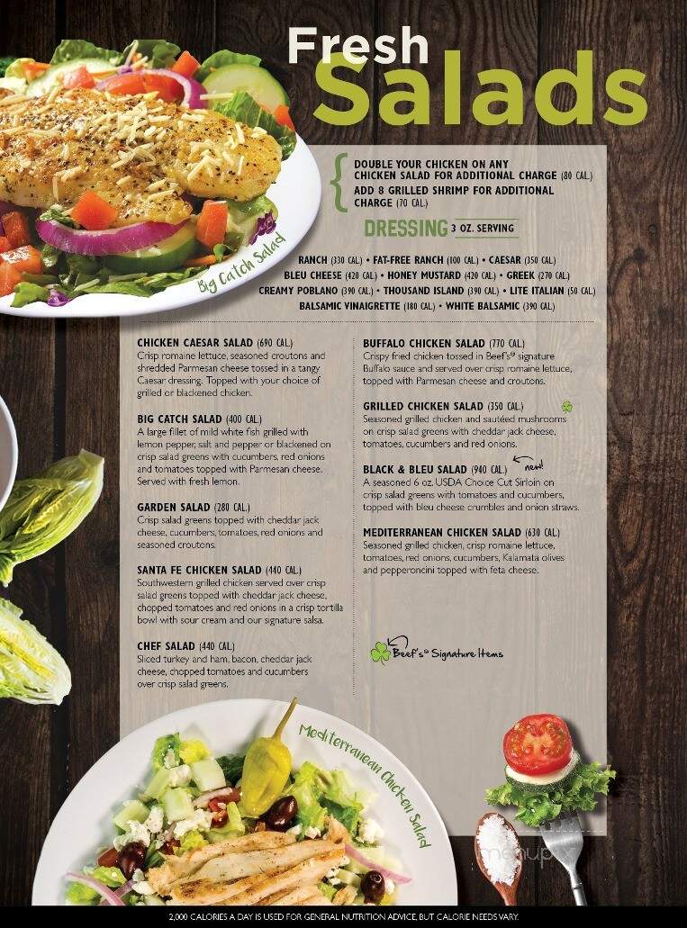 Beef O Brady's Of Defuniak Spg - Defuniak Springs, FL menu_pic