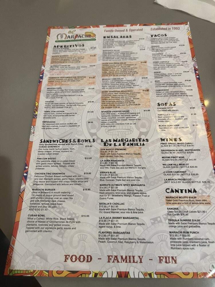 El Mariachi Dos At Wiles Road - Coral Springs, FL menu_pic