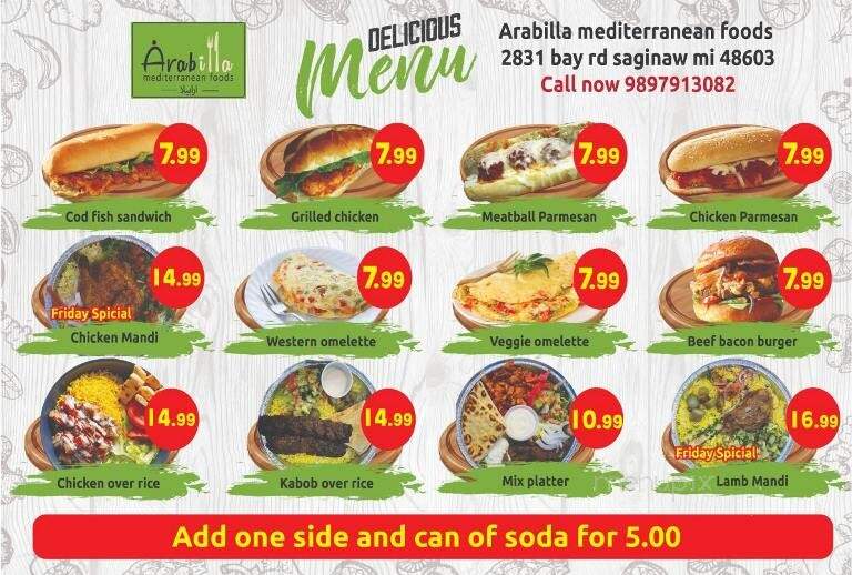 Yasmeen's Mediterranean Foods - Saginaw, MI menu_pic
