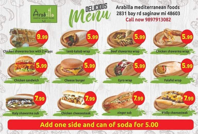 Yasmeen's Mediterranean Foods - Saginaw, MI menu_pic