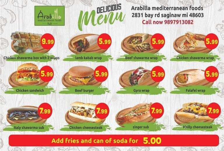Yasmeen's Mediterranean Foods - Saginaw, MI menu_pic