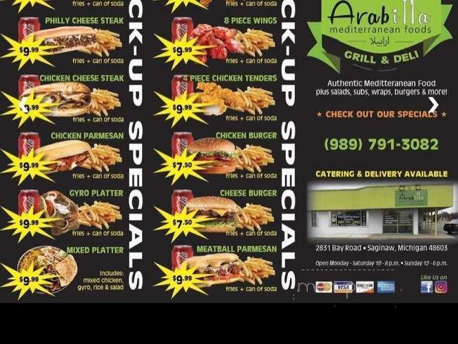 Yasmeen's Mediterranean Foods - Saginaw, MI menu_pic