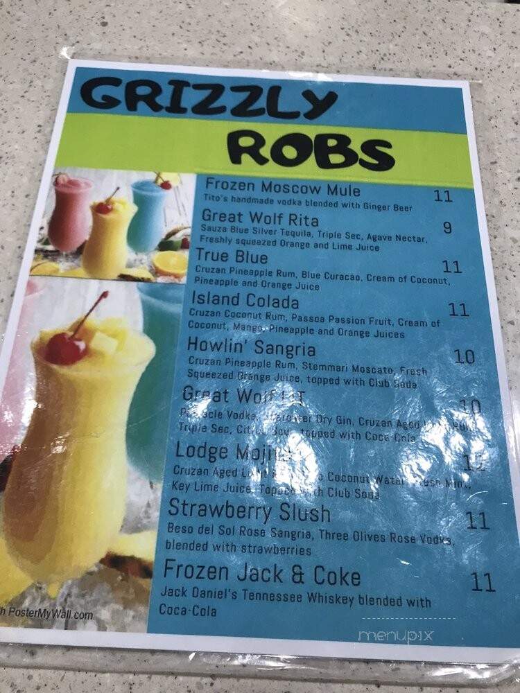 Great Wolf Lodge - Traverse City, MI menu_pic