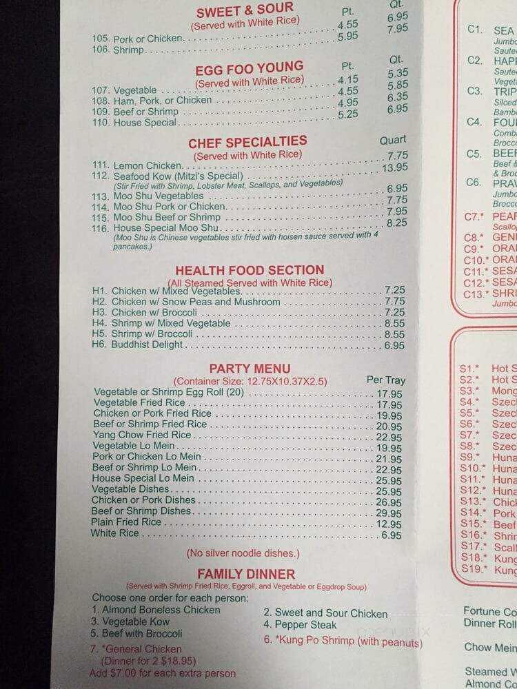 Mitzi's Carry Out - Farmington Hills, MI menu_pic