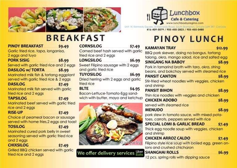 Lunchbox Cafe and catering by Regina - Brampton, ON