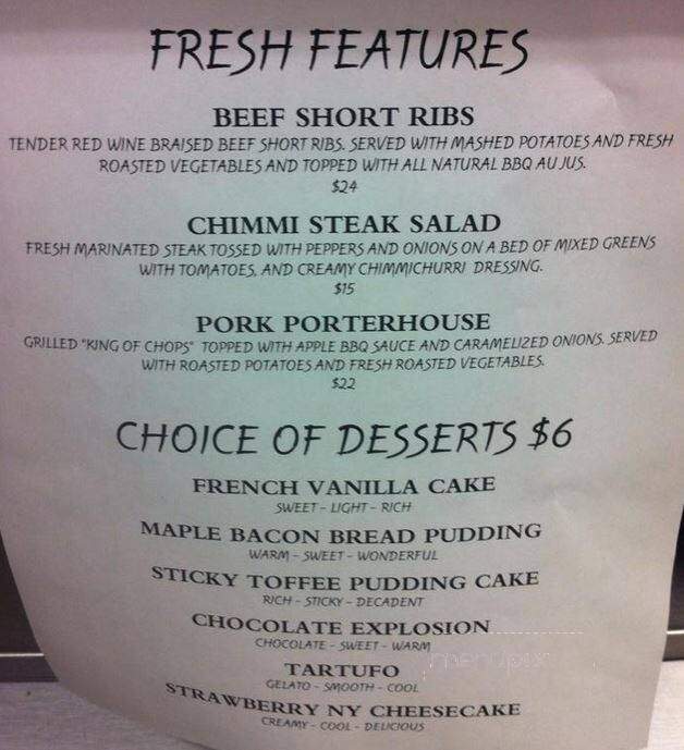 Ballygiblin's Restaurant & Pub - Carleton Place, ON menu_pic