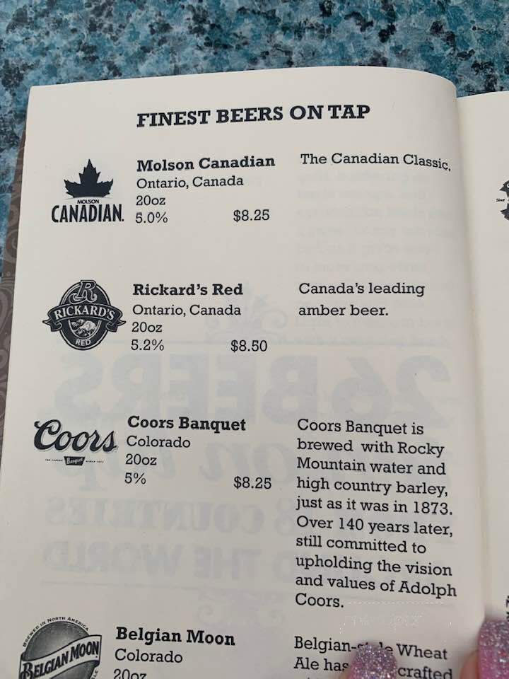 My Cousin Vinny's - Niagara Falls, ON menu_pic