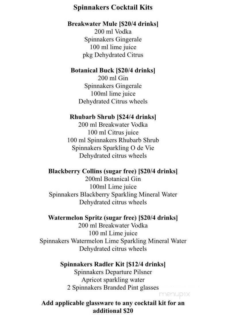 Spinnakers Brewpub & Guest House Restaurant - Victoria, BC menu_pic
