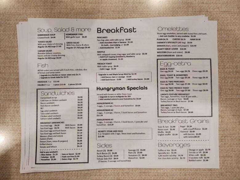 Linda's Eating Place - Barrie, ON menu_pic