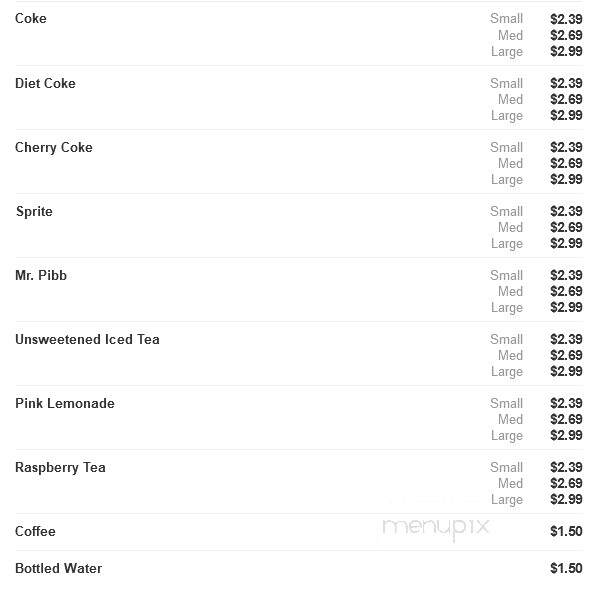 La Gondola Spaghetti House - Pekin, IL menu_pic