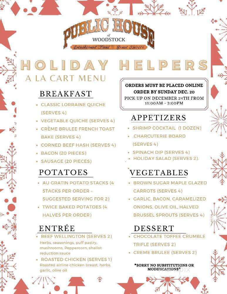 Woodstock Public House - Woodstock, IL menu_pic