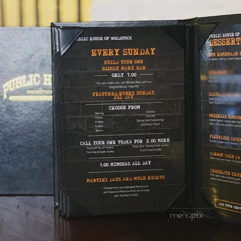 Woodstock Public House - Woodstock, IL menu_pic