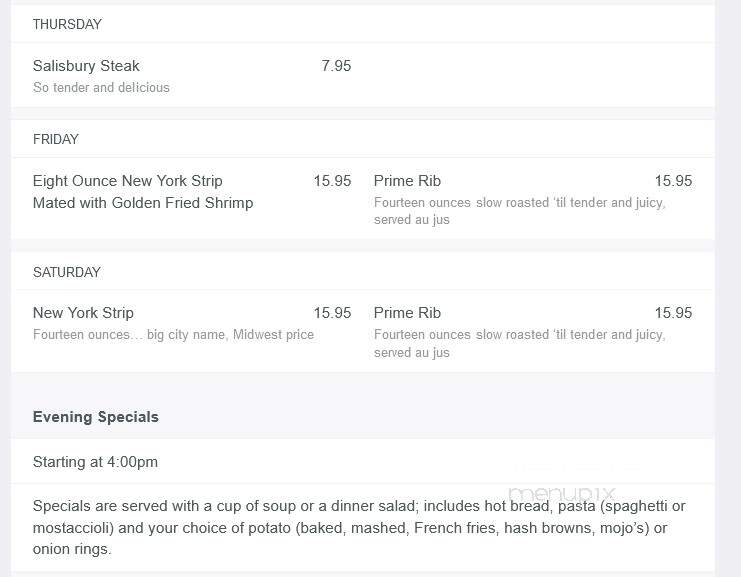 Sam's Italian Villa - Council Bluffs, IA menu_pic