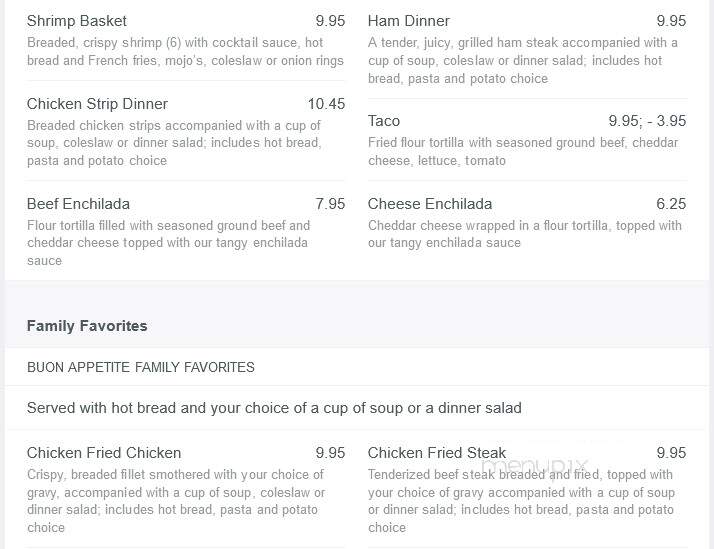 Sam's Italian Villa - Council Bluffs, IA menu_pic